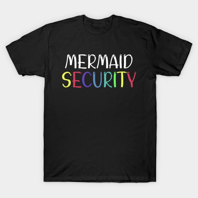 Mermaid Security - Mom & Dad Halloweeen Costume T-Shirt by CoolandCreative